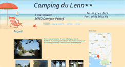 Desktop Screenshot of campingdulenn.com