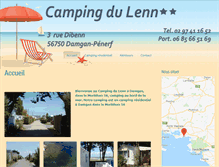 Tablet Screenshot of campingdulenn.com